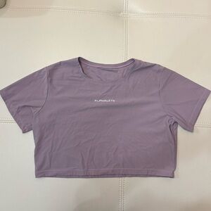 Alphalete Crop Top - S Lilac